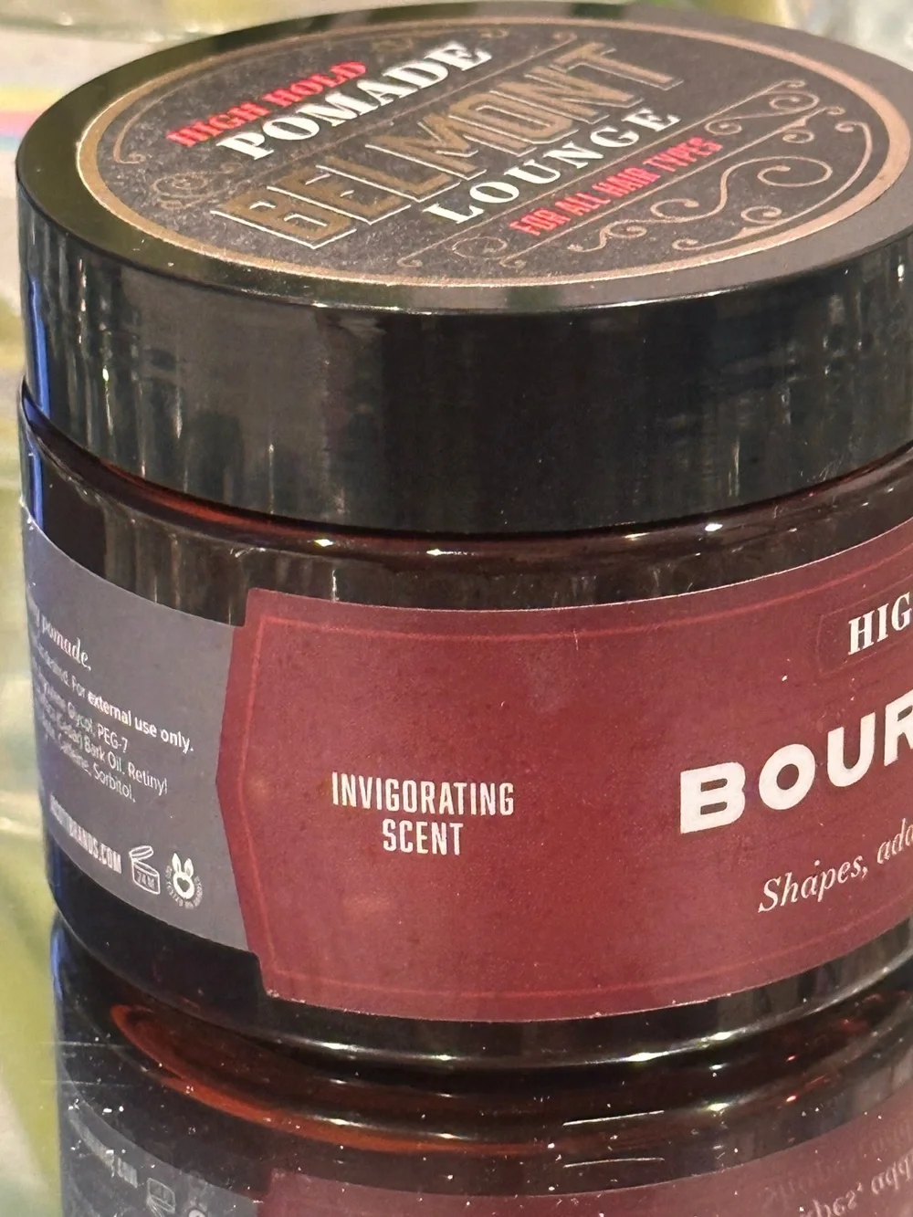 Belmont Lounge Bourbon & Oak High Hold Pomade Men’s Hair Styling 4oz USA SEALED